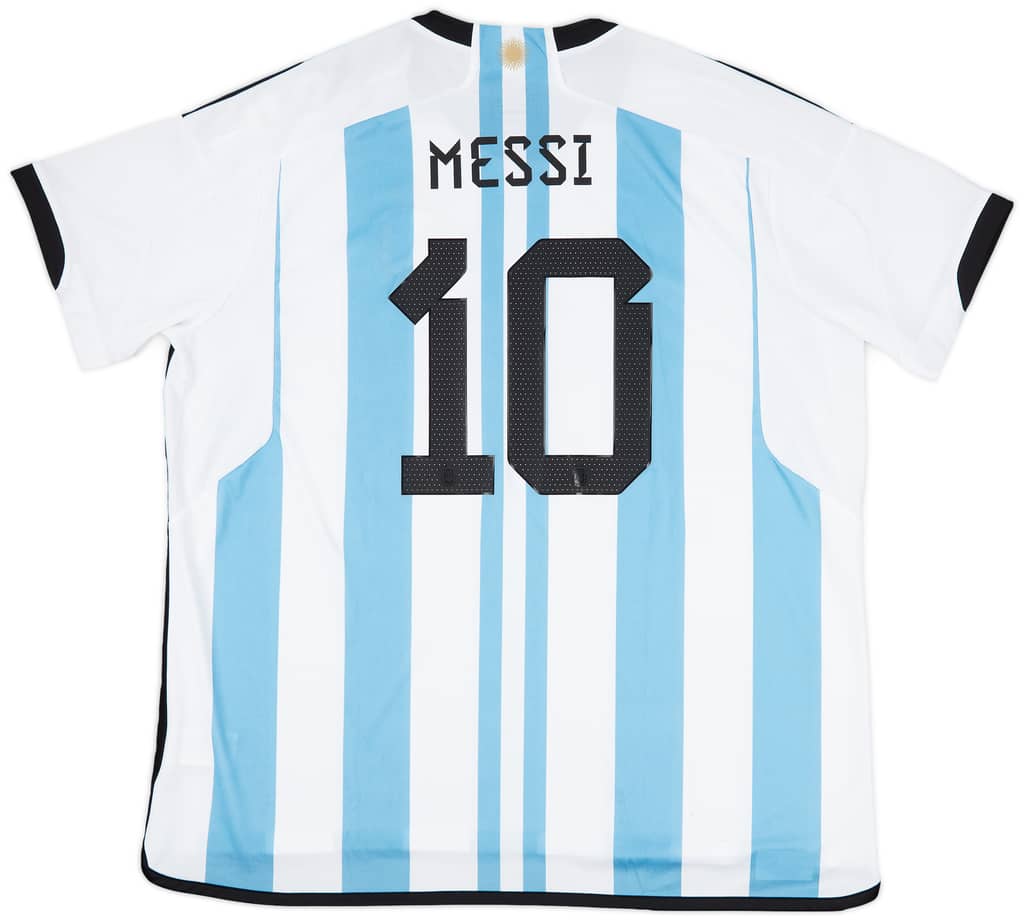 2022-23 Argentina Home 'vs France' Shirt Messi #10 (3XL)
