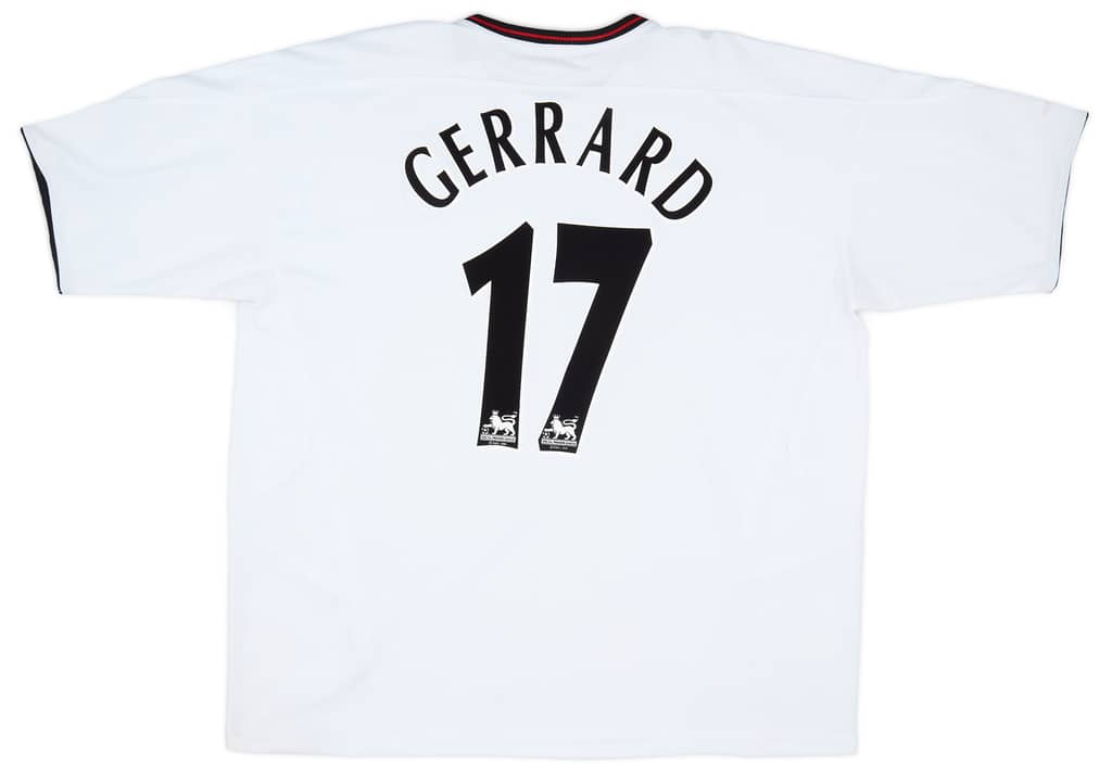 2003-04 Liverpool Away Shirt Gerrard #17 - 7/10 - (XXL)