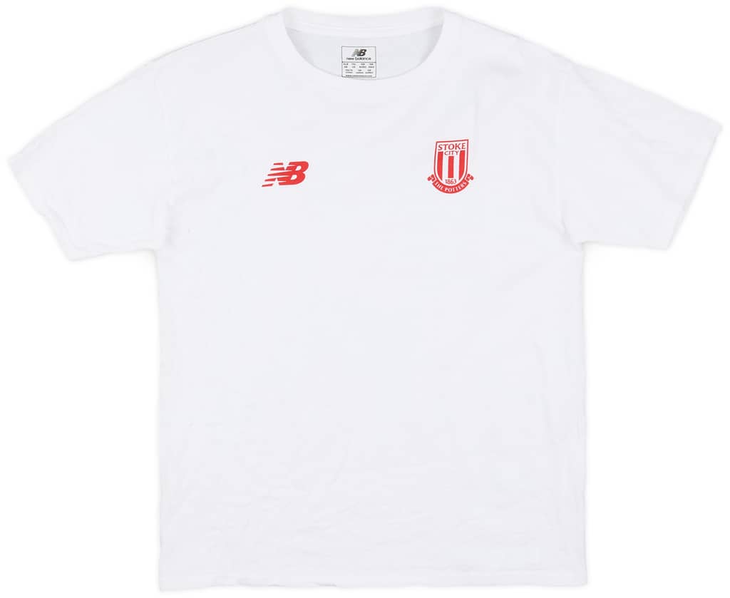 2015-16 Stoke City New Balance Cotton Tee - 8/10 - (XL.Boys)