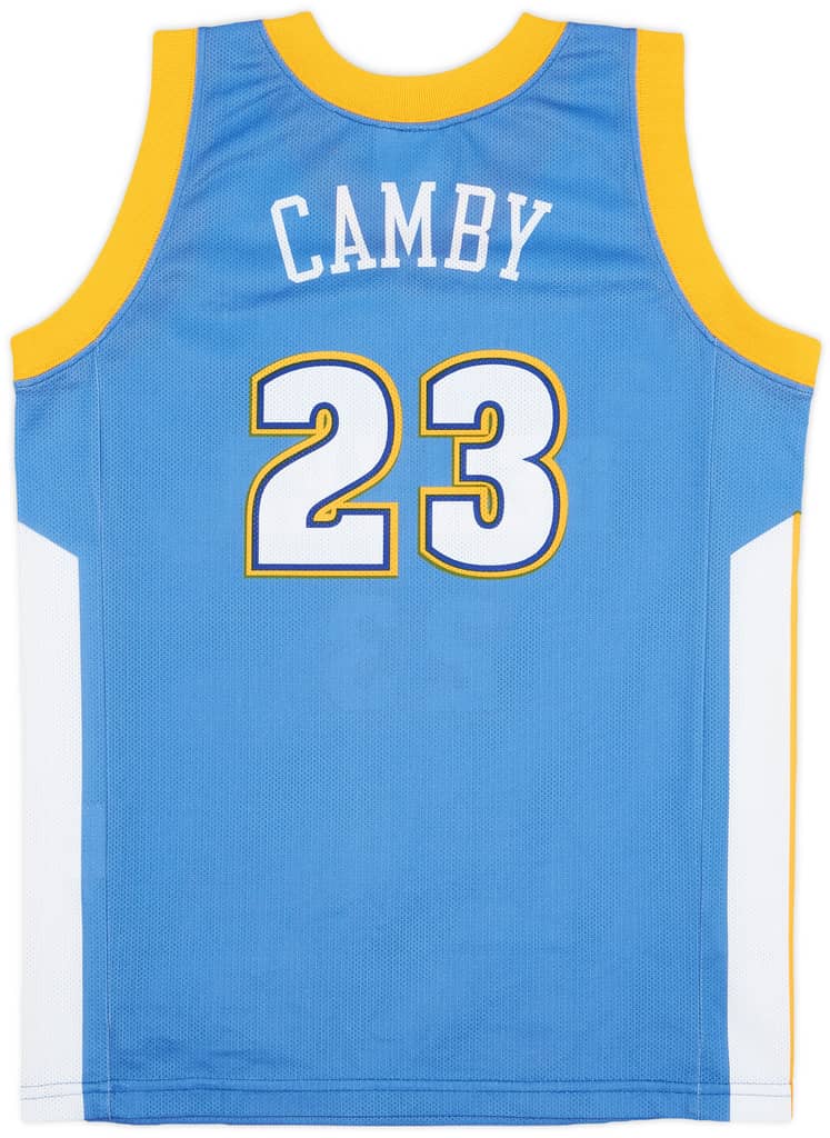 2003-08 Denver Nuggets Camby #23 Champion Away Jersey - 9/10 - (XL.Boys)