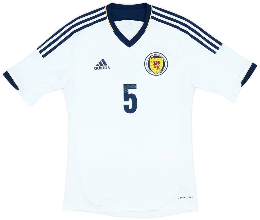 2012-14 Scotland Authentic Away Shirt #5 - 9/10 - (S)