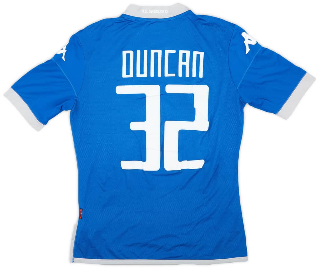 2015-16 Sassuolo Authentic Third Shirt Duncan #32 - 8/10 - (XL)