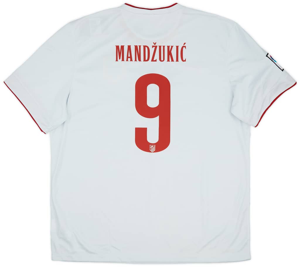 2014-15 Atletico Madrid Away Shirt Mandzukic #9 (XXL)