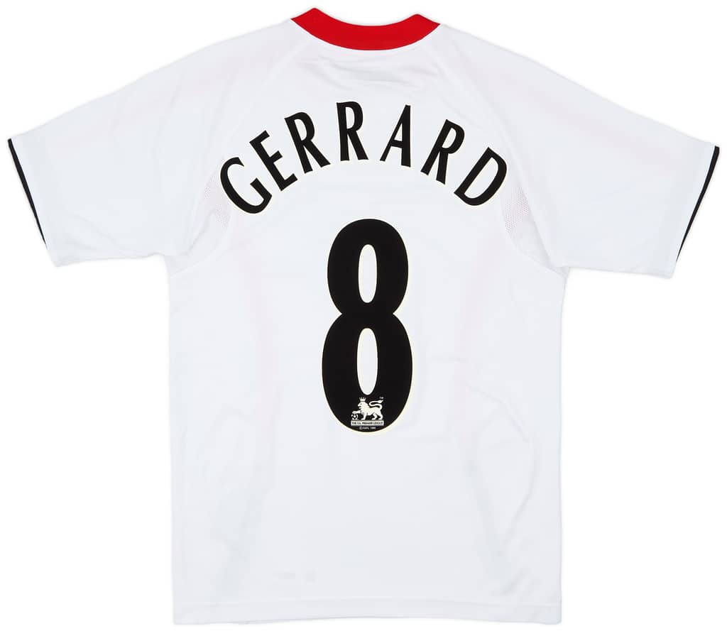 2005-06 Liverpool Away Shirt Gerrard #8 - 8/10 - (XS)