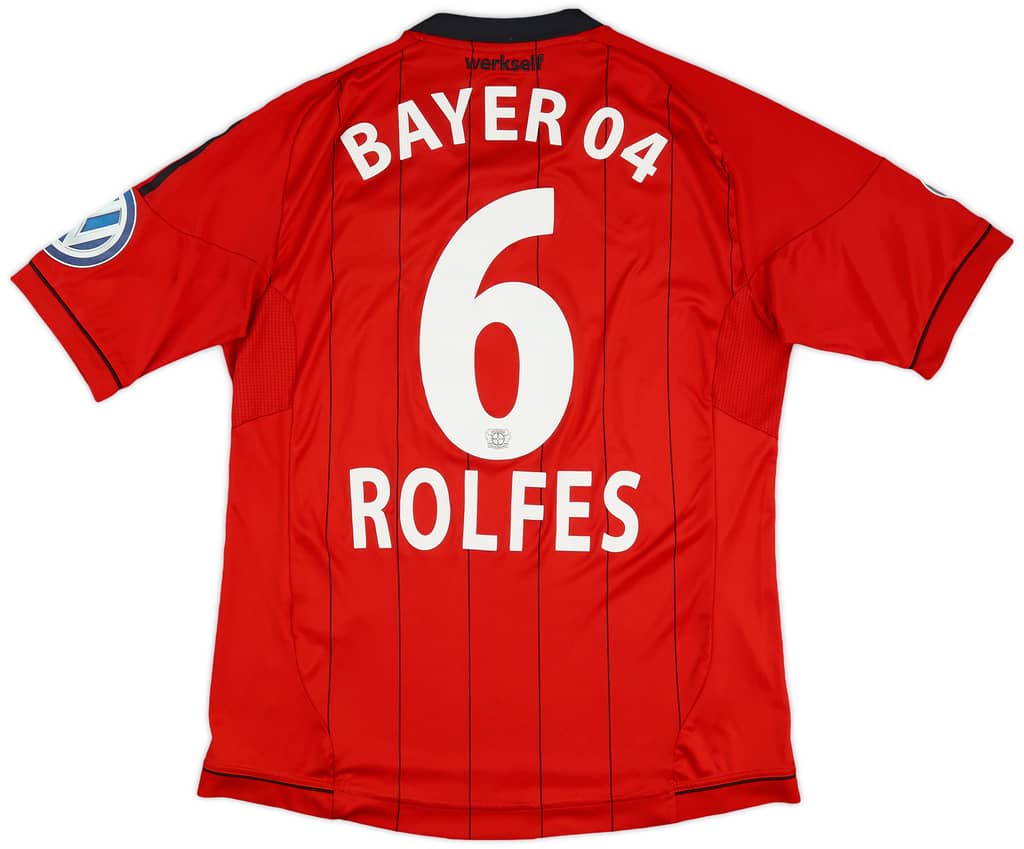2013-14 Bayer Leverkusen Match Issue DFB-Pokal Away Shirt Rolfes #6
