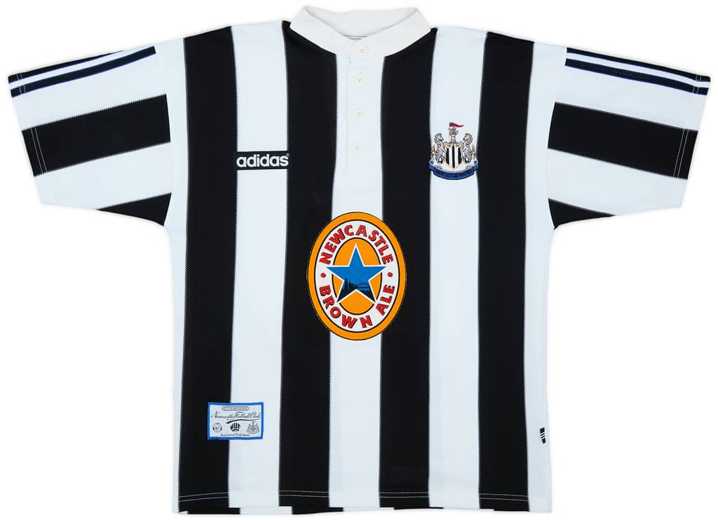 1995-97 Newcastle Home Shirt Ginola #14 - 10/10 - (M)