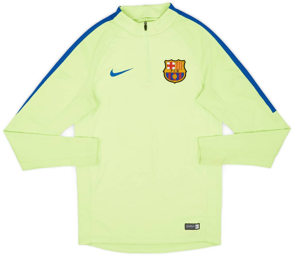 2017-18 Barcelona Nike 1/4 Zip Drill Top - 5/10 - (S)