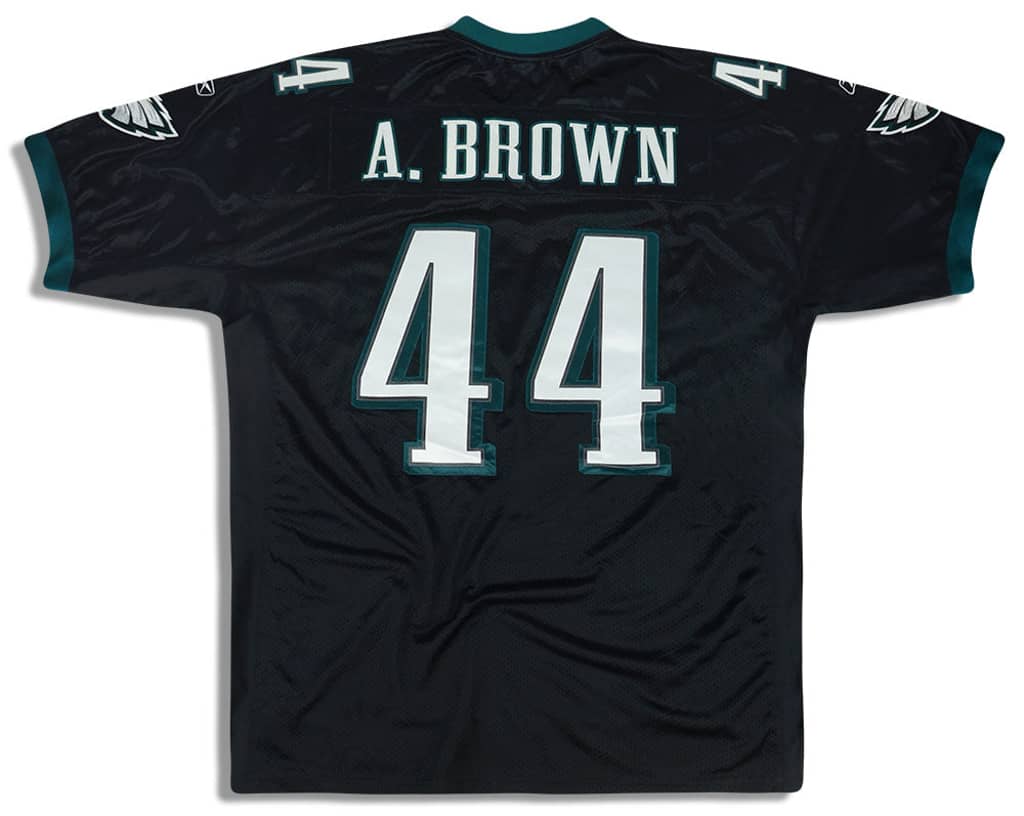 2005-06 Philadelphia Eagles A. Brown #44 Authentic Reebok Jersey (Alternate) 3XL