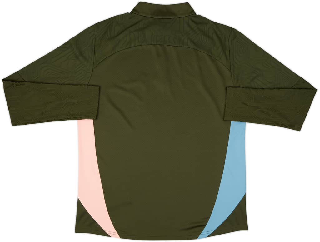 2024-25 Manchester City Player Issue 1/4 Zip Training Top #9 (Haaland) - As New - (XXL)