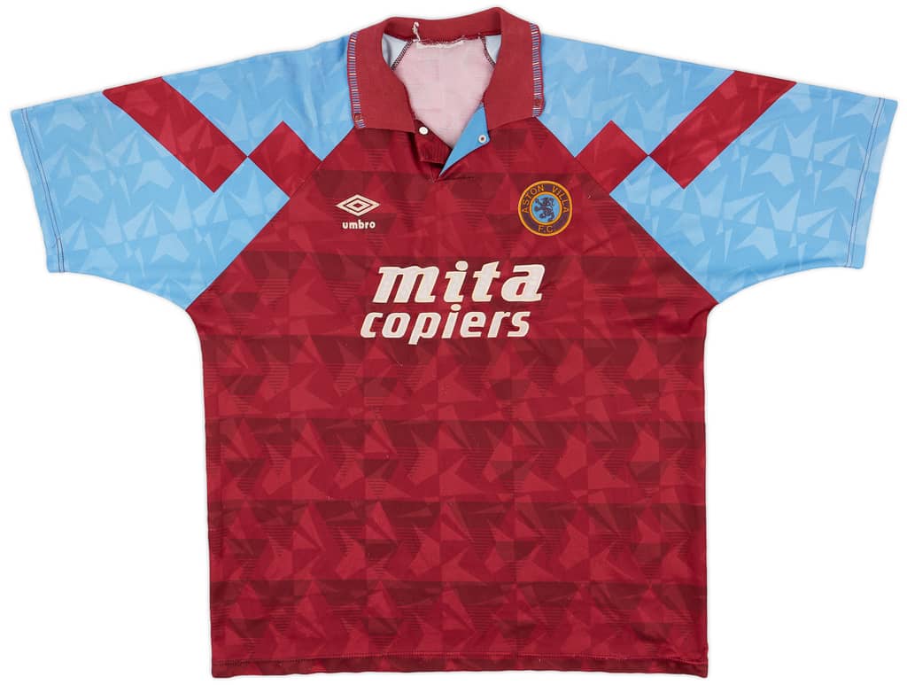 1990-92 Aston Villa Home Shirt - 6/10 - (XL)
