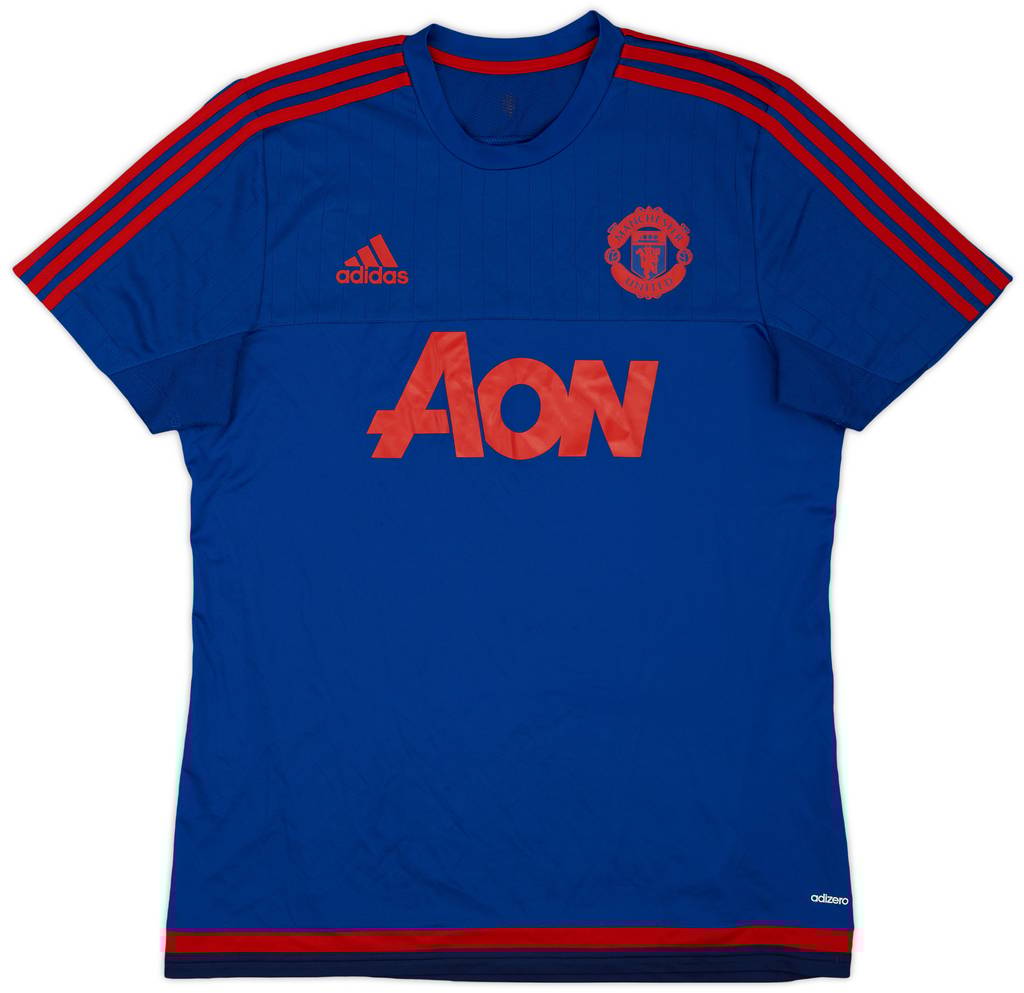 2015-16 Manchester United adidas Training Shirt - 9/10 - (L)