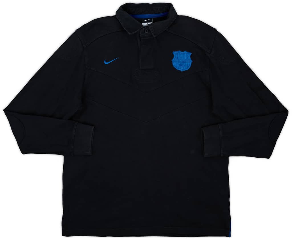 2011-12 Barcelona Nike Polo L/S Shirt - 8/10 - (L)