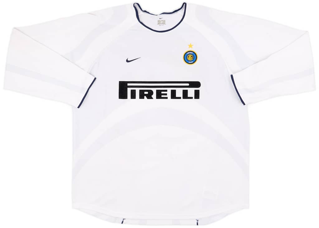 2001-02 Inter Milan Signed Away L/S Shirt Simic #13 - 7/10 - (XL)