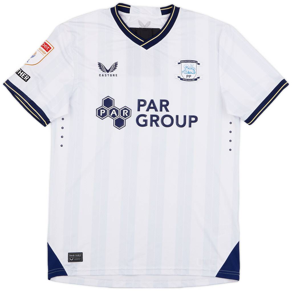 2023-24 Preston North End Match Worn Home Shirt Browne #8