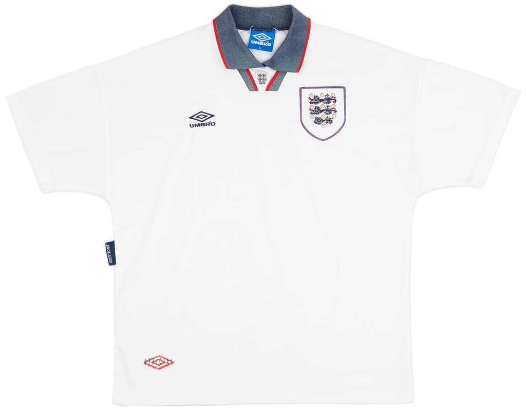 1993-95 England Home Shirt - 7/10 - (XL)