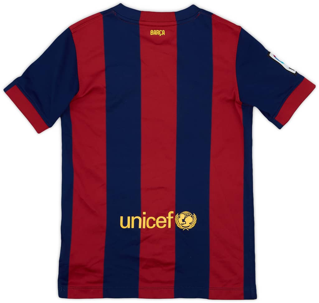2014-15 Barcelona Home Shirt - 8/10 - (M.Boys)
