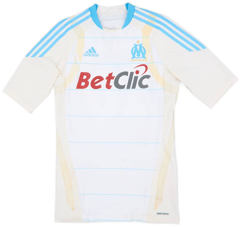 2010-11 Olympique Marseille Player Issue TechFit Home Shirt Gignac #10 - 6/10 - (L)