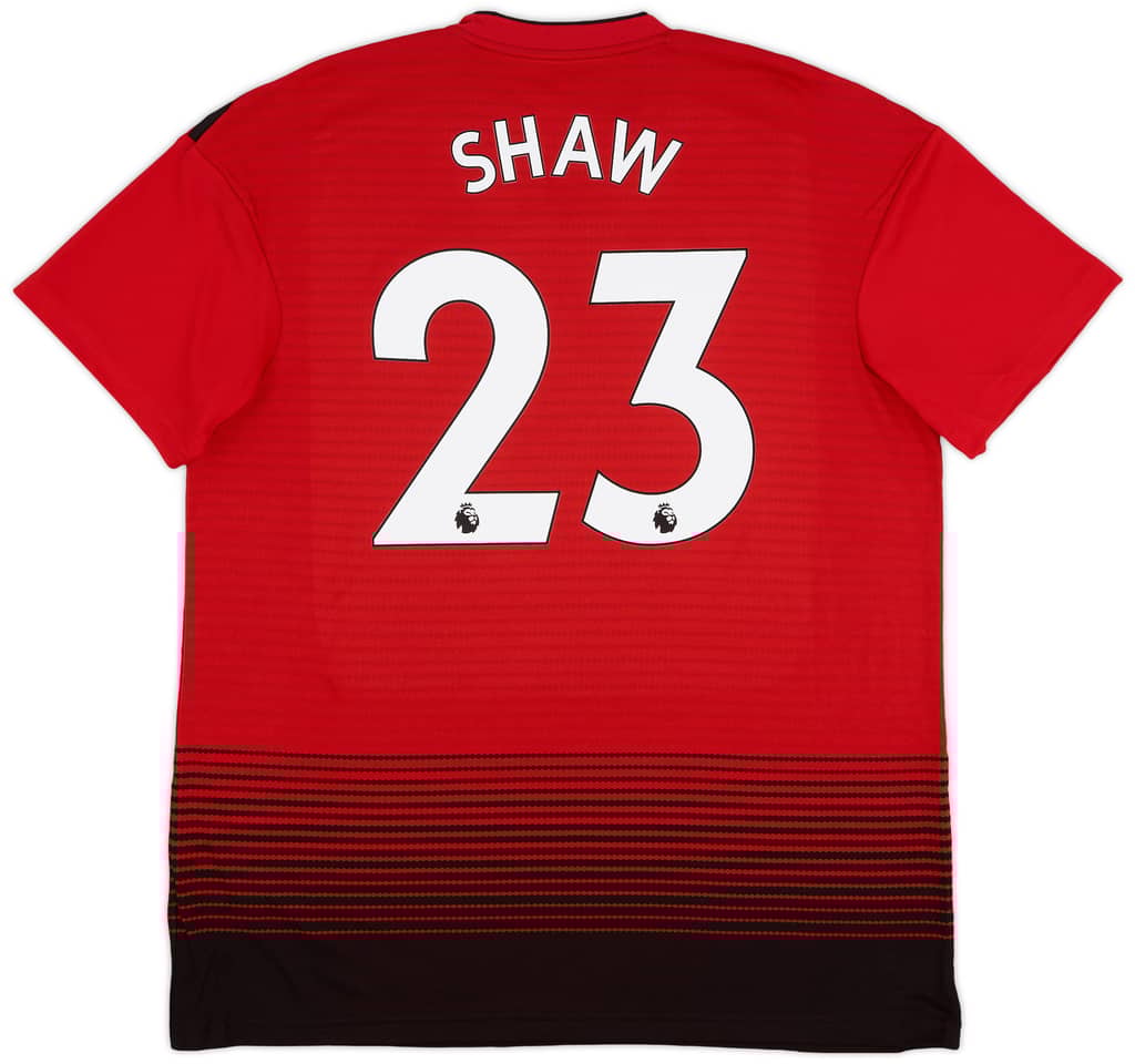 2018-19 Manchester United Home Shirt Shaw #23 (XL)