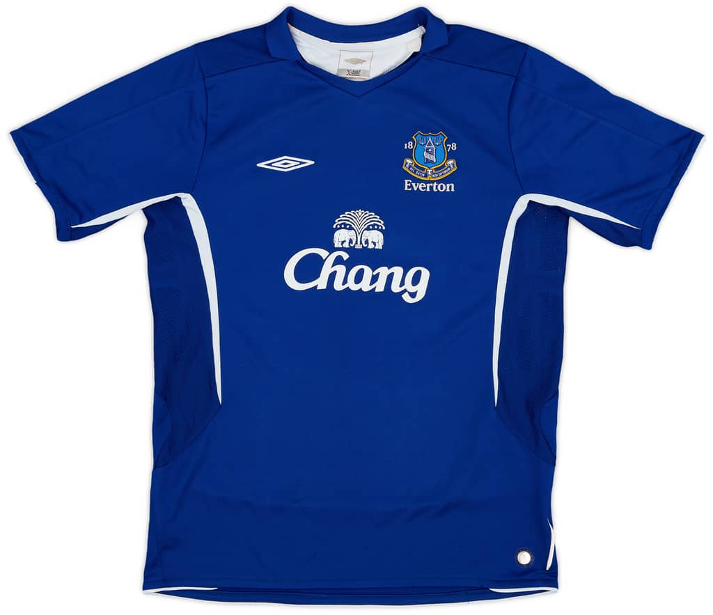 2005-06 Everton Home Shirt - 7/10 - (XL.Boys)