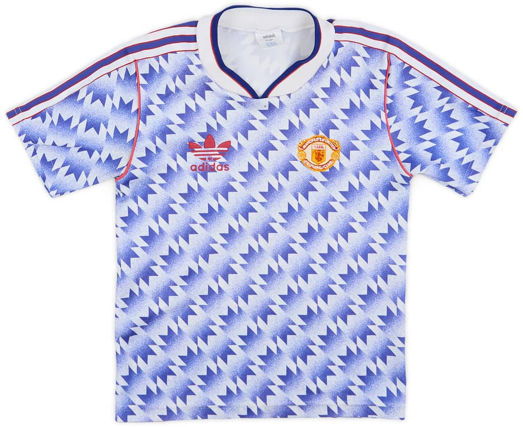 1990-92 Manchester United Away Shirt - 8/10 - (S.Boys)