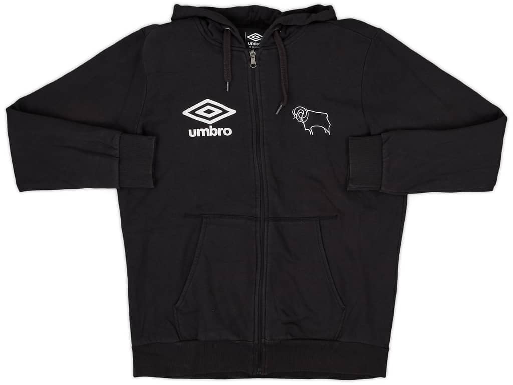 2016-17 Derby County Umbro Hooded Sweat Top - 7/10 - (L)