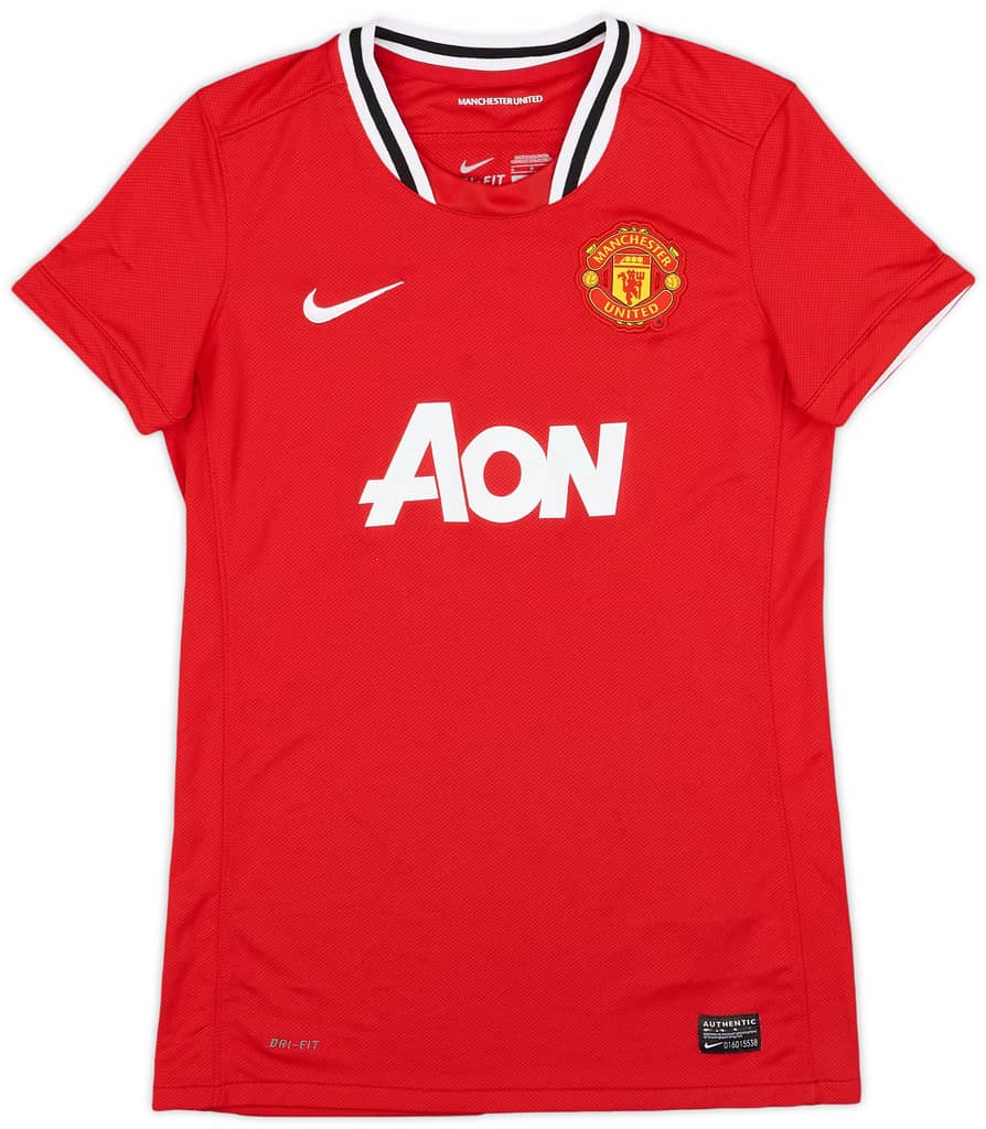 2011-12 Manchester United Home Shirt - 8/10 - (Women's S)