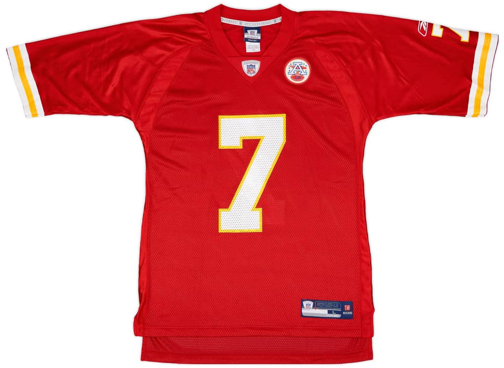 2009 Kansas City Chiefs Cassel #7 Reebok On Field Home Jersey - 6/10 - (L)