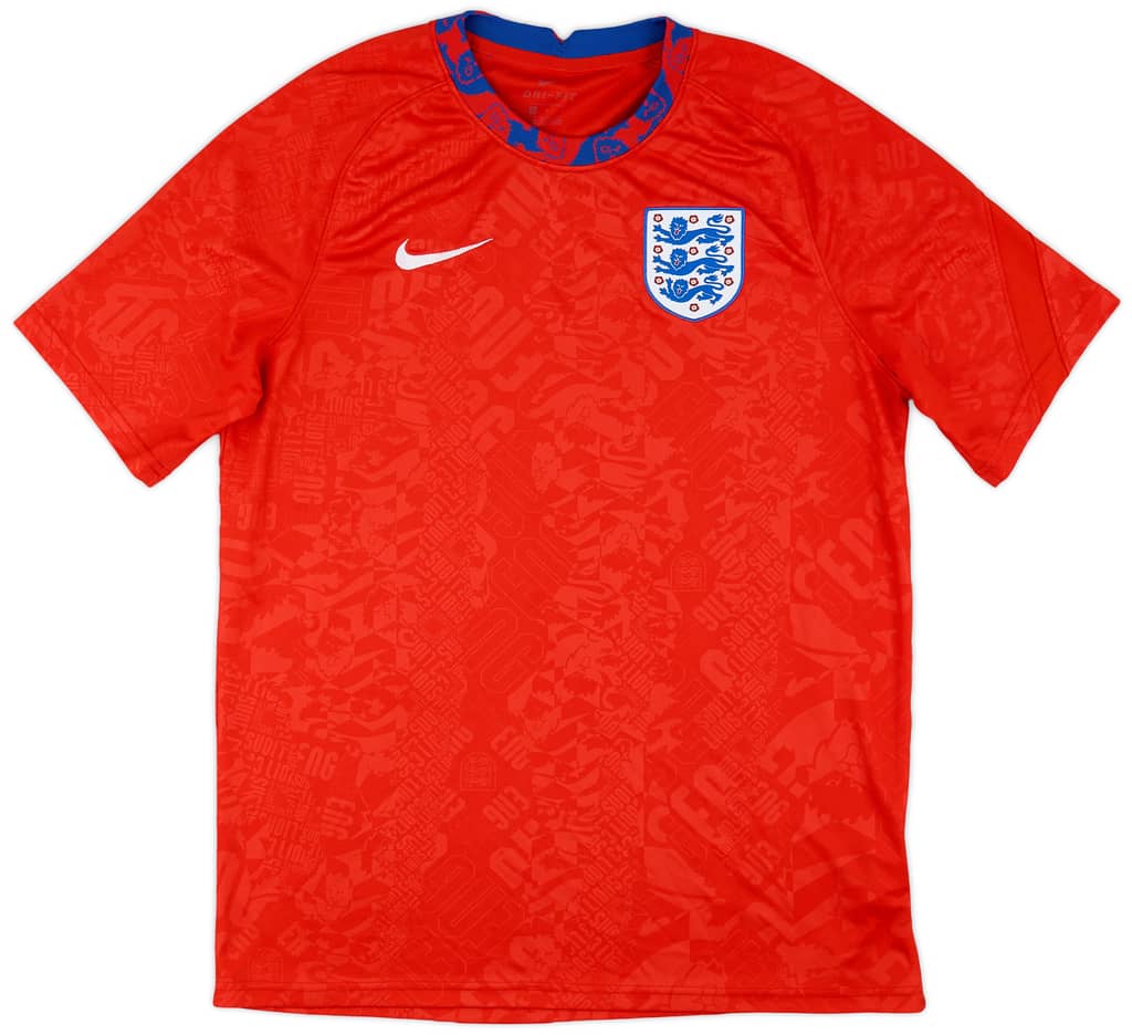 2020-21 England Nike Training Shirt - 8/10 - (L)