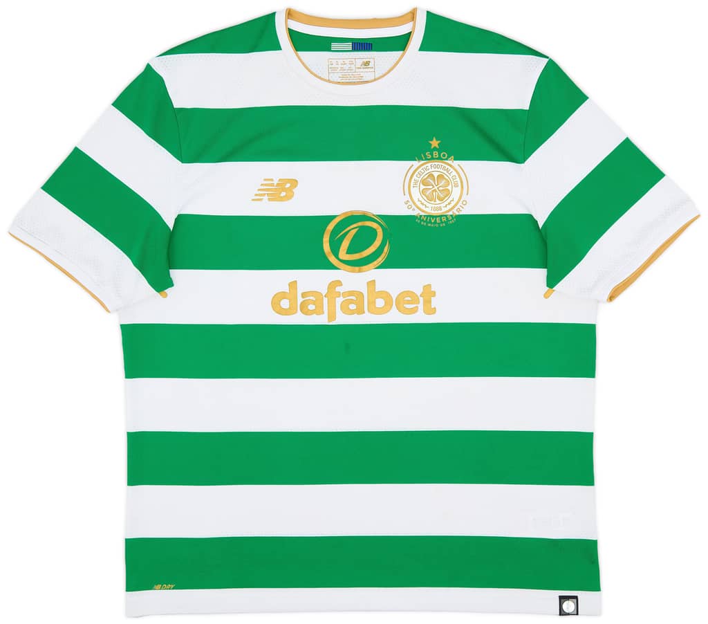 2017-18 Celtic 'Lisbon Lions 50th Anniversary' Home Shirt - 7/10 - (XL)
