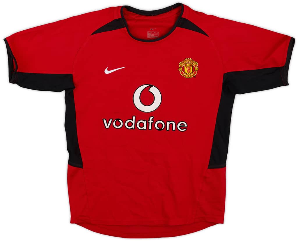 2002-04 Manchester United Home Shirt - 6/10 - (S.Boys)