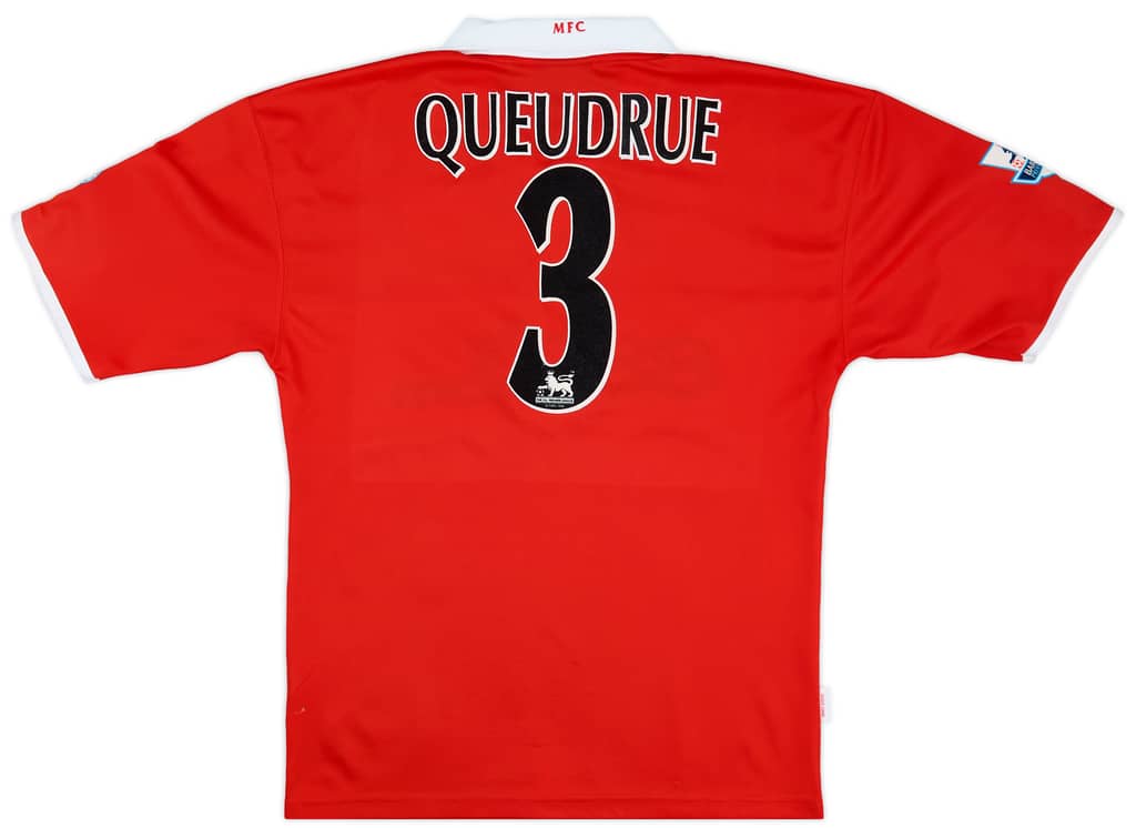 2004-05 Middlesbrough Carling Cup Winners Home Shirt Queudrue #3 - 8/10 - (S)