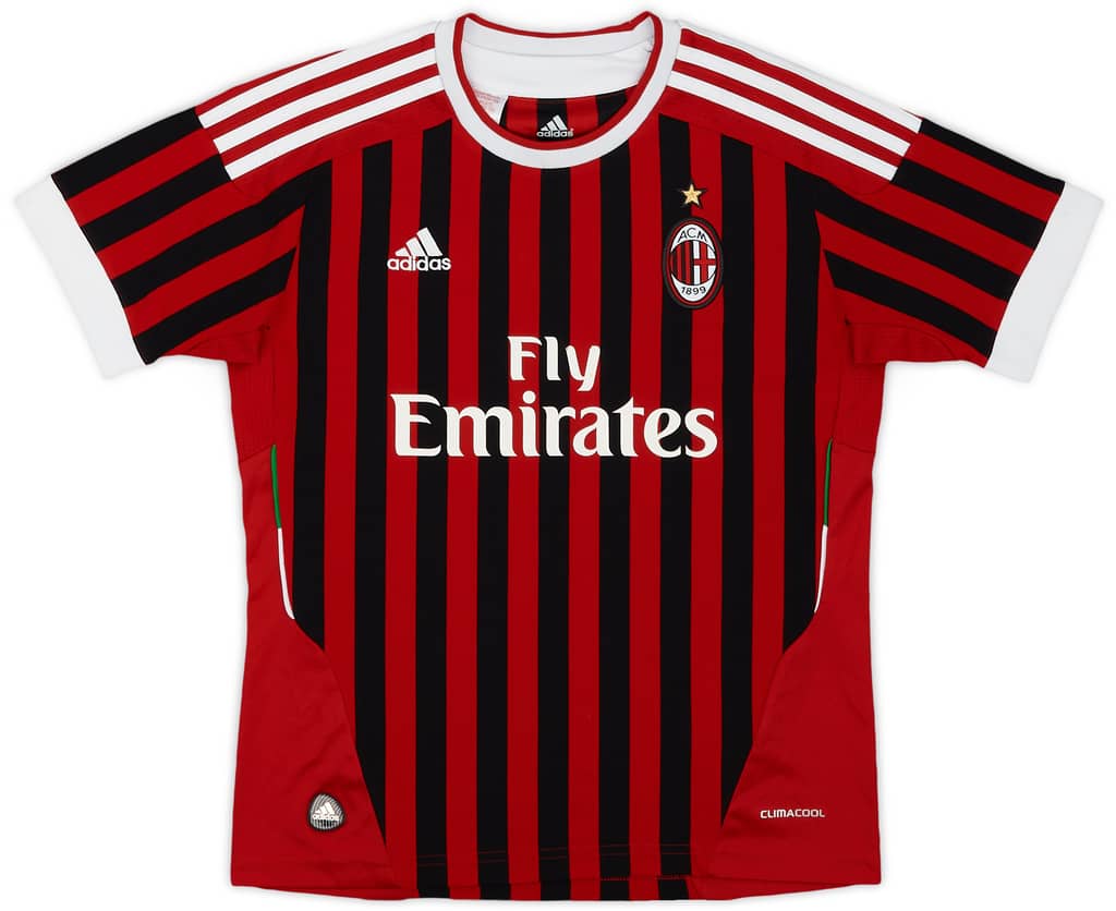 2011-12 AC Milan Home Shirt - 6/10 - (M.Boys)