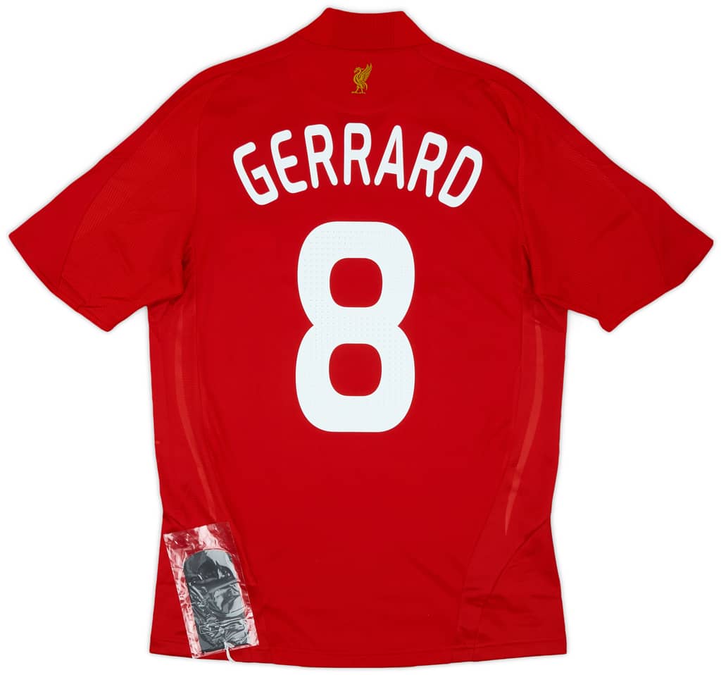 2008-10 Liverpool Home Shirt Gerrard #8 (S)