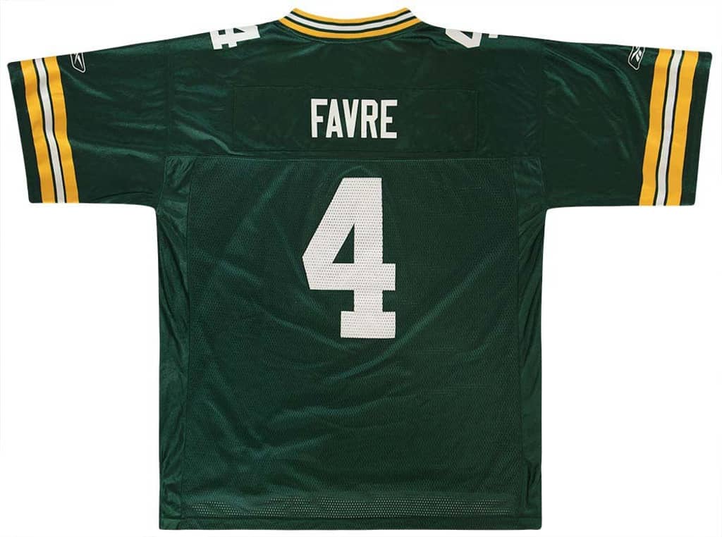 2007 Green Bay Packers Favre #4 Reebok On Field Jersey (Home) XL