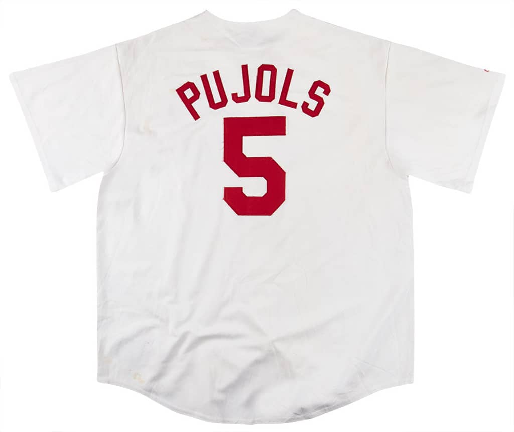 2003-08 St. Louis Cardinals Pujols #5 Majestic Jersey (Home) Y