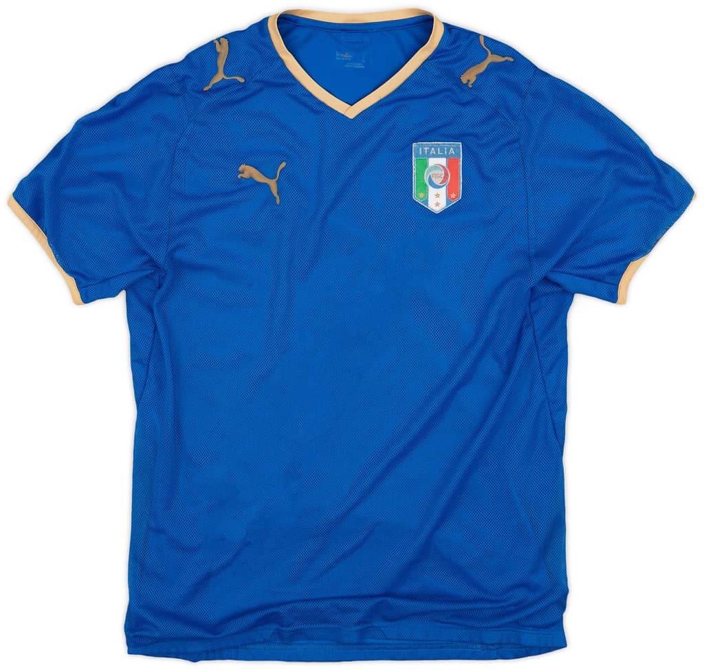 2007-08 Italy Home Shirt Pirlo #21 - 4/10 - (S)