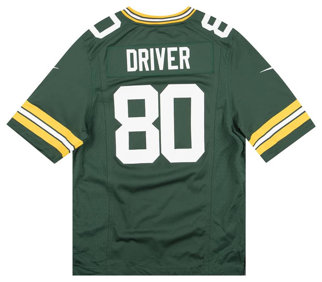 2012 Green Bay Packers Driver #80 Nike Game Jersey (Home) S
