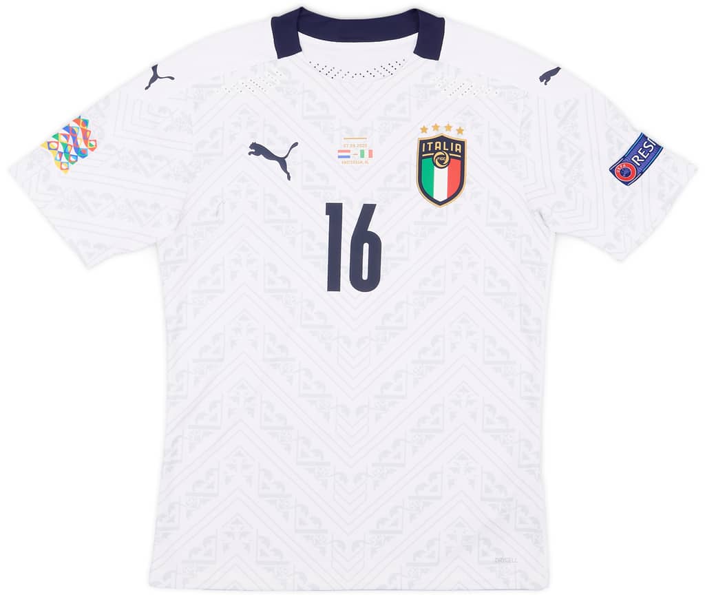 2020 Italy Match Issue Signed Nations League Away Florenzi #16