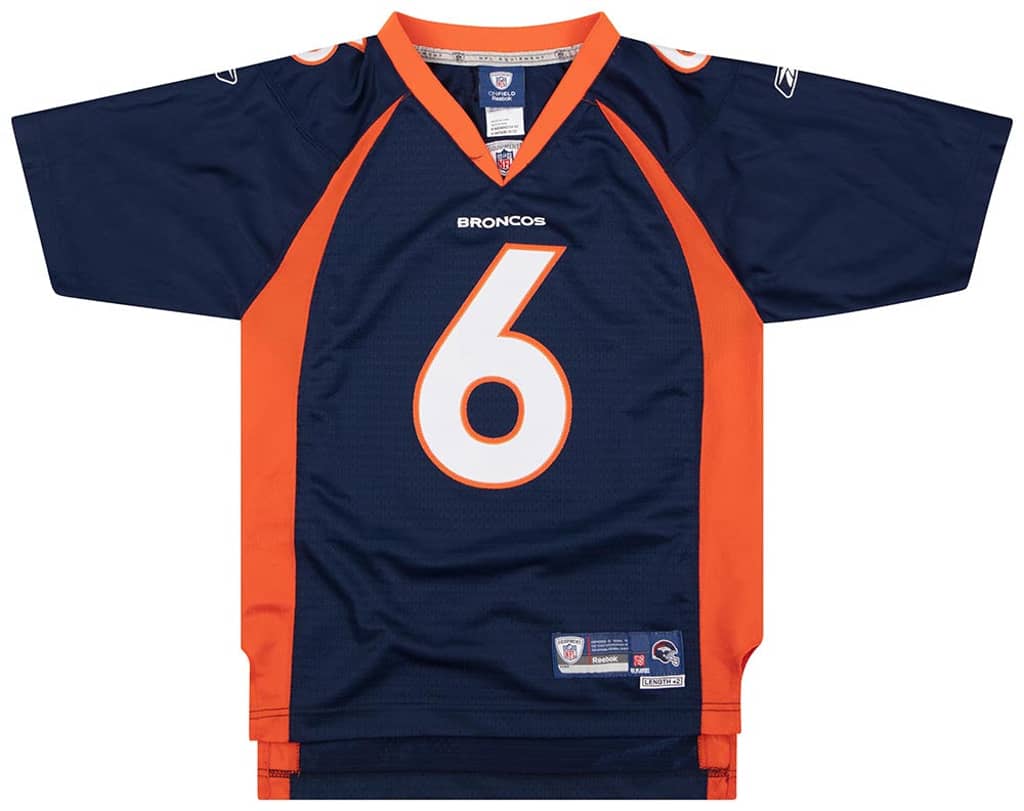2008 Denver Broncos Cutler #6 Reebok Premier Jersey (Home) Y