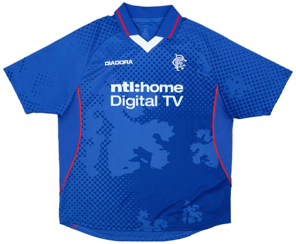 2002-03 Rangers Home Shirt - 9/10 - (XL)