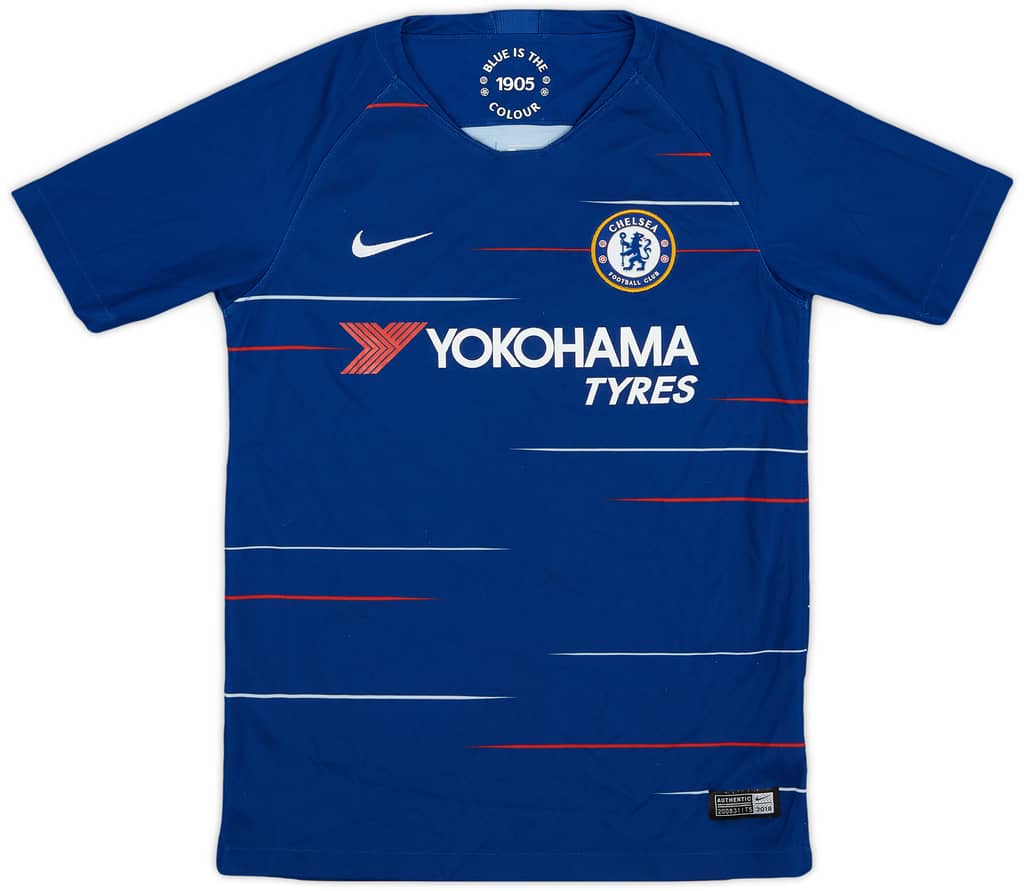 2018-19 Chelsea Home Shirt - 8/10 - (M.Boys)