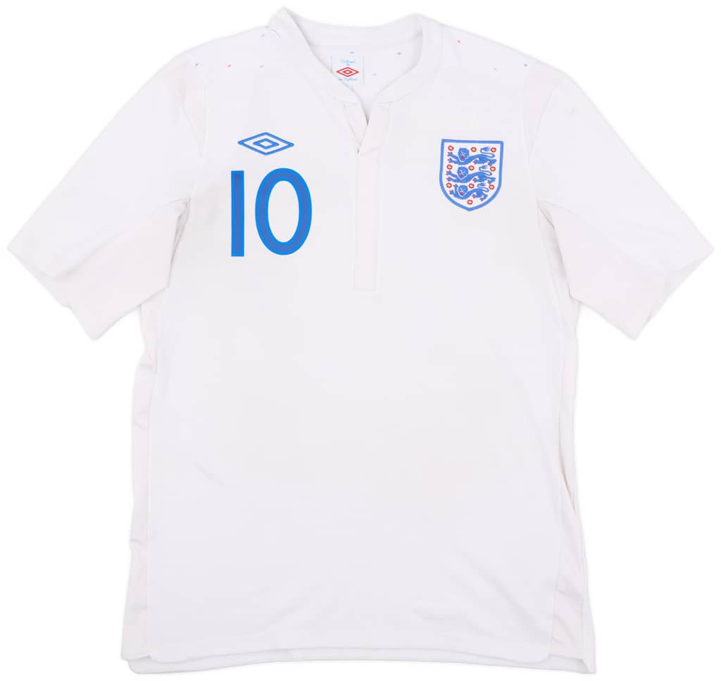 2010-11 England Home Shirt Rooney #10 - 7/10 - (M)