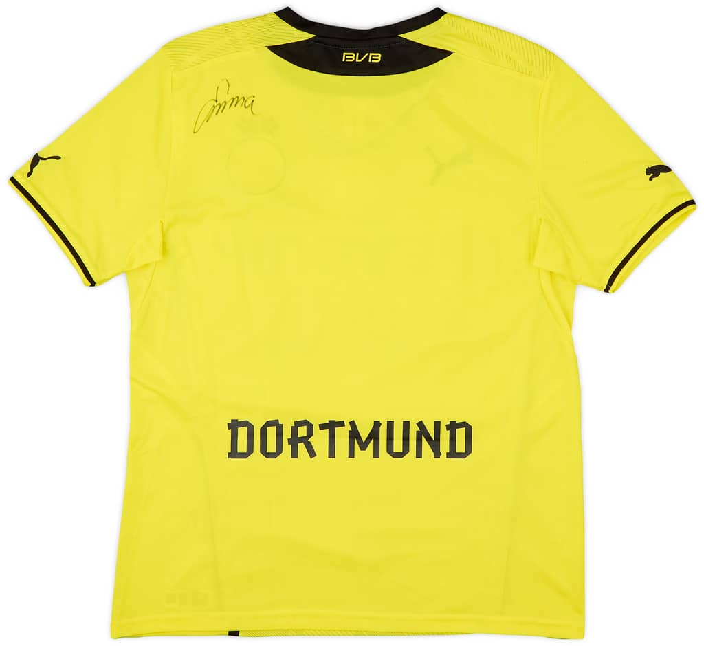 2013-14 Borussia Dortmund Signed Home Shirt - 8/10 - (M)