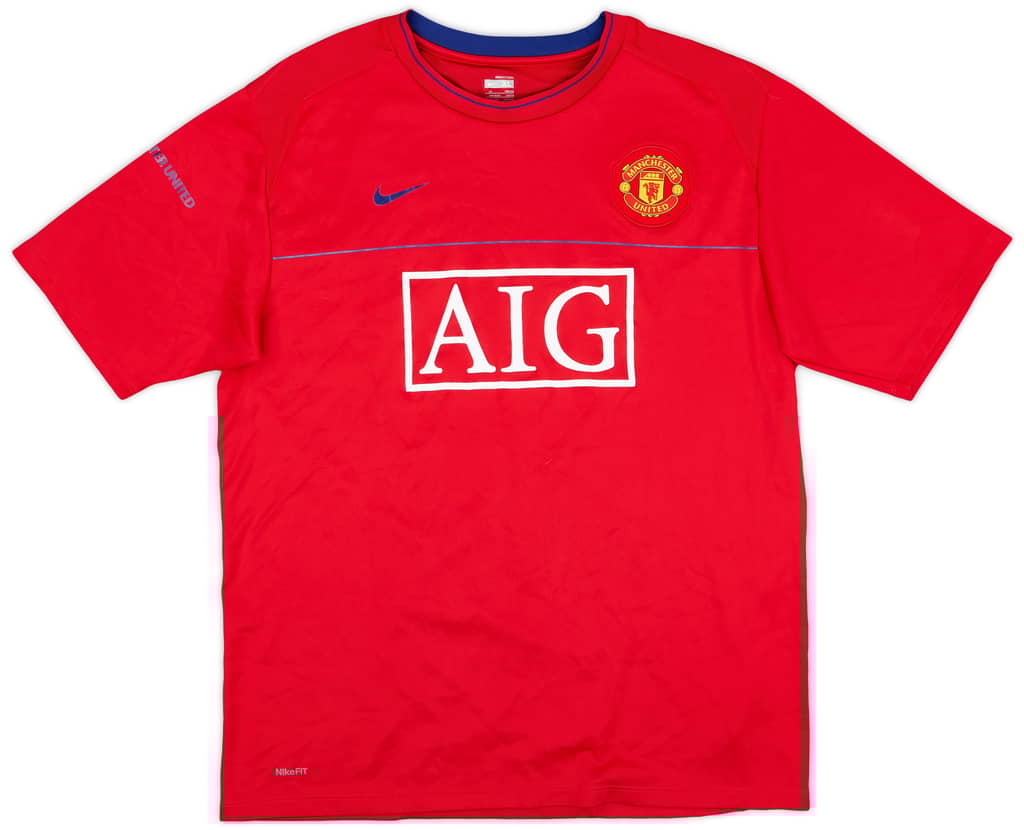 2008-09 Manchester United Nike Training Shirt - 8/10 - (XL)