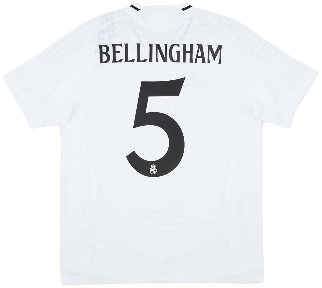 2024-25 Real Madrid Authentic Home Shirt Bellingham #5