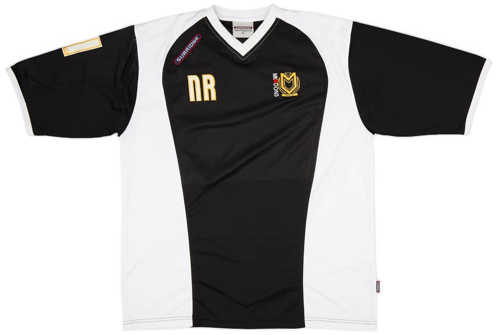 2006-07 MK Dons Surridge Staff Issue Training Shirt 'NR' - 9/10 - (XL)