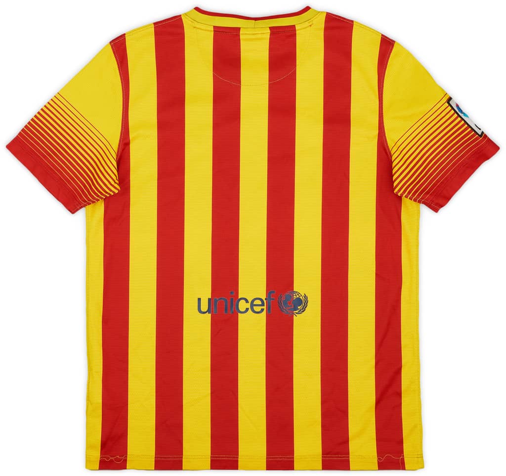 2013-15 Barcelona Away Shirt - 7/10 - (XL.Boys)