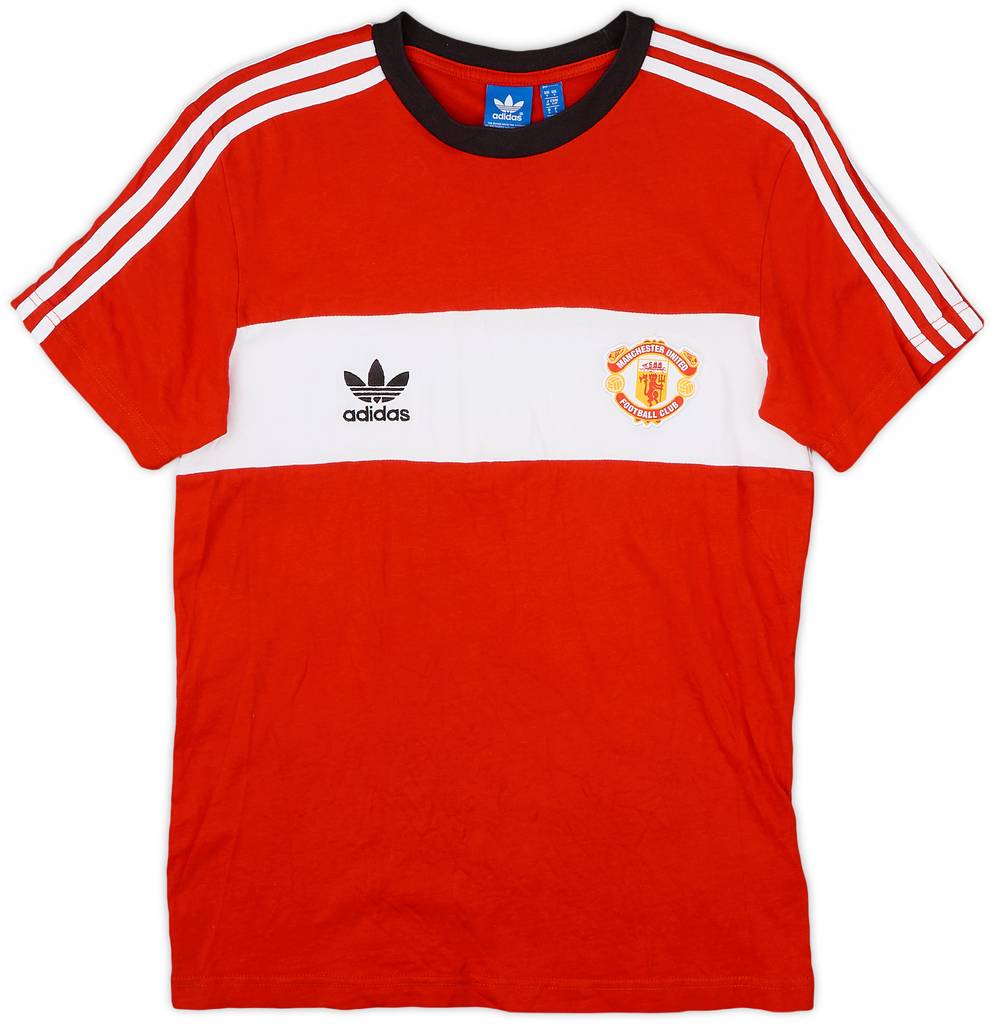 2015-16 Manchester United adidas Cotton Tee - 9/10 - (S)