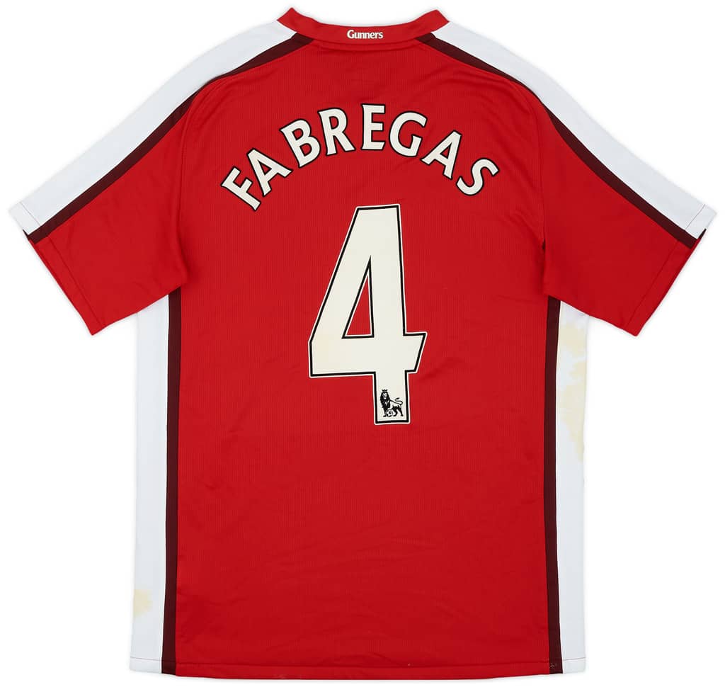 2008-10 Arsenal Home Shirt Fabregas #4 - 5/10 - (M)