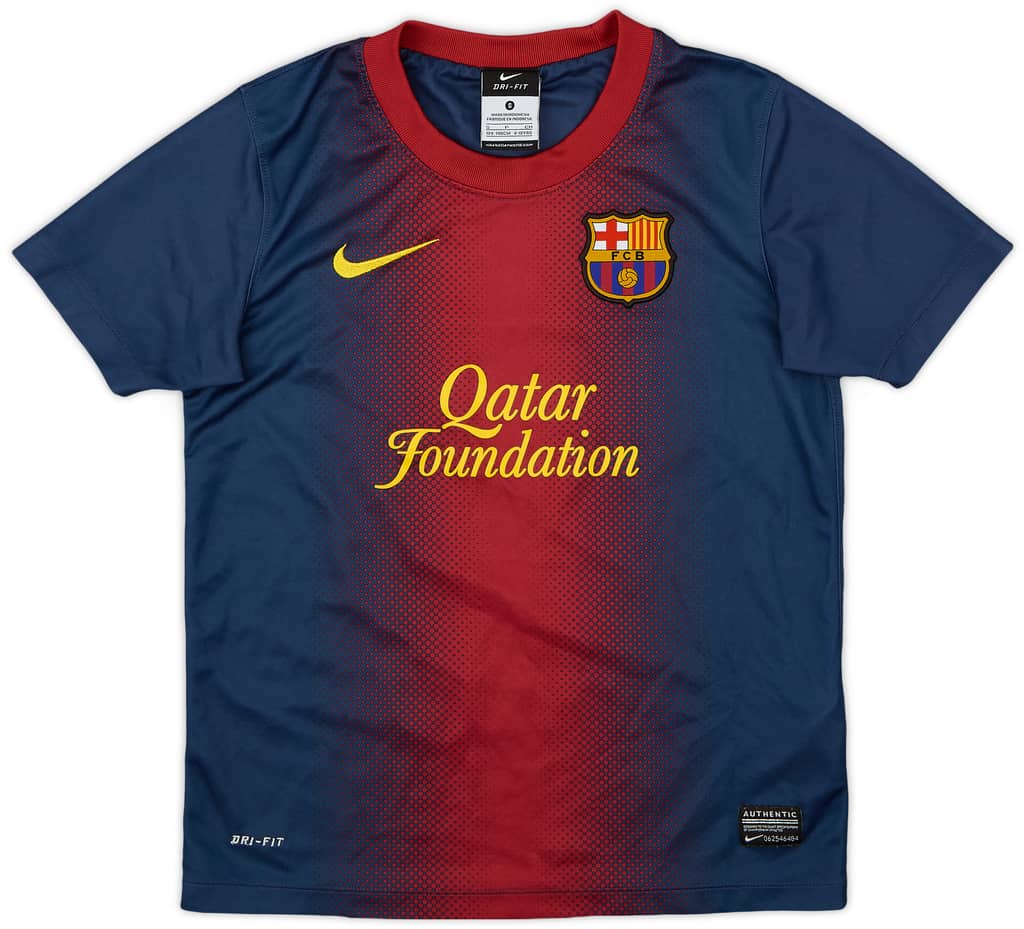 2012-13 Barcelona Basic Home Shirt - 8/10 - (S.Boys)